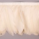 Goose Pallets Parried Fringe With Bias 6 inch   1yd Bolt --Ivory