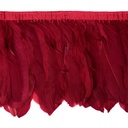 Goose Pallets Parried Fringe With Bias 6 inch   1yd Bolt --Burgundy