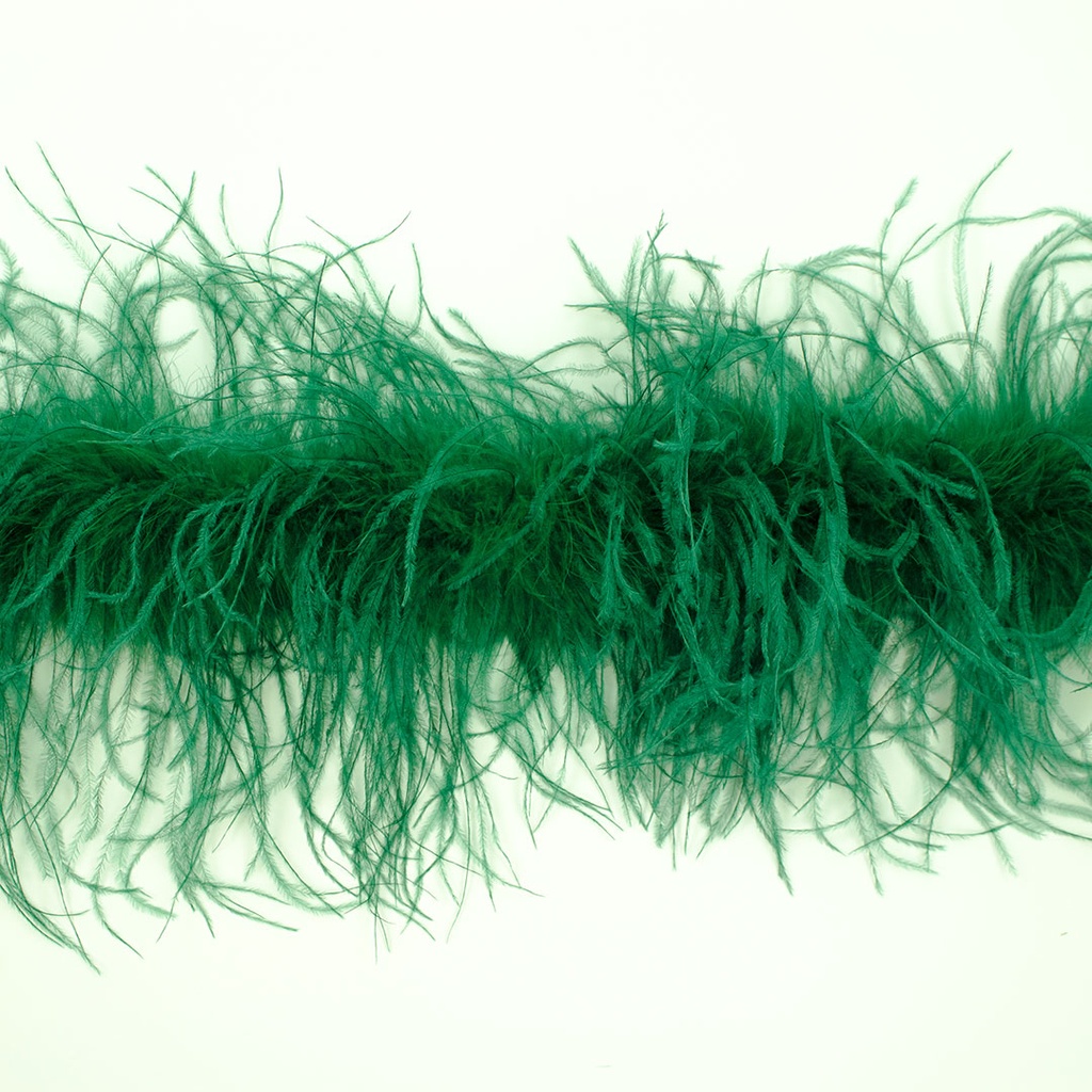 Ostrich Boa Two Ply 2yd --Forest Green