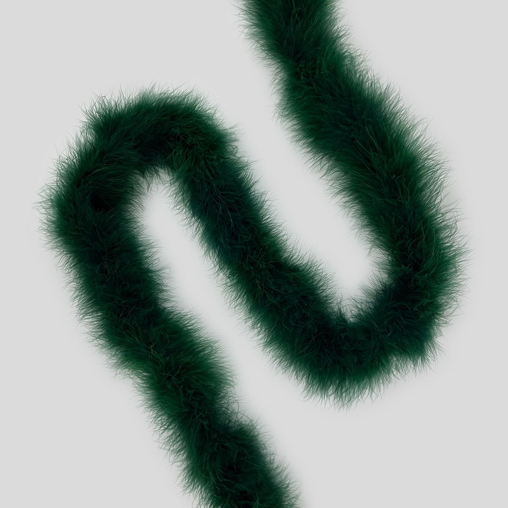 Marabou Feather Boa Heavy Weight 2yd --Forest Green
