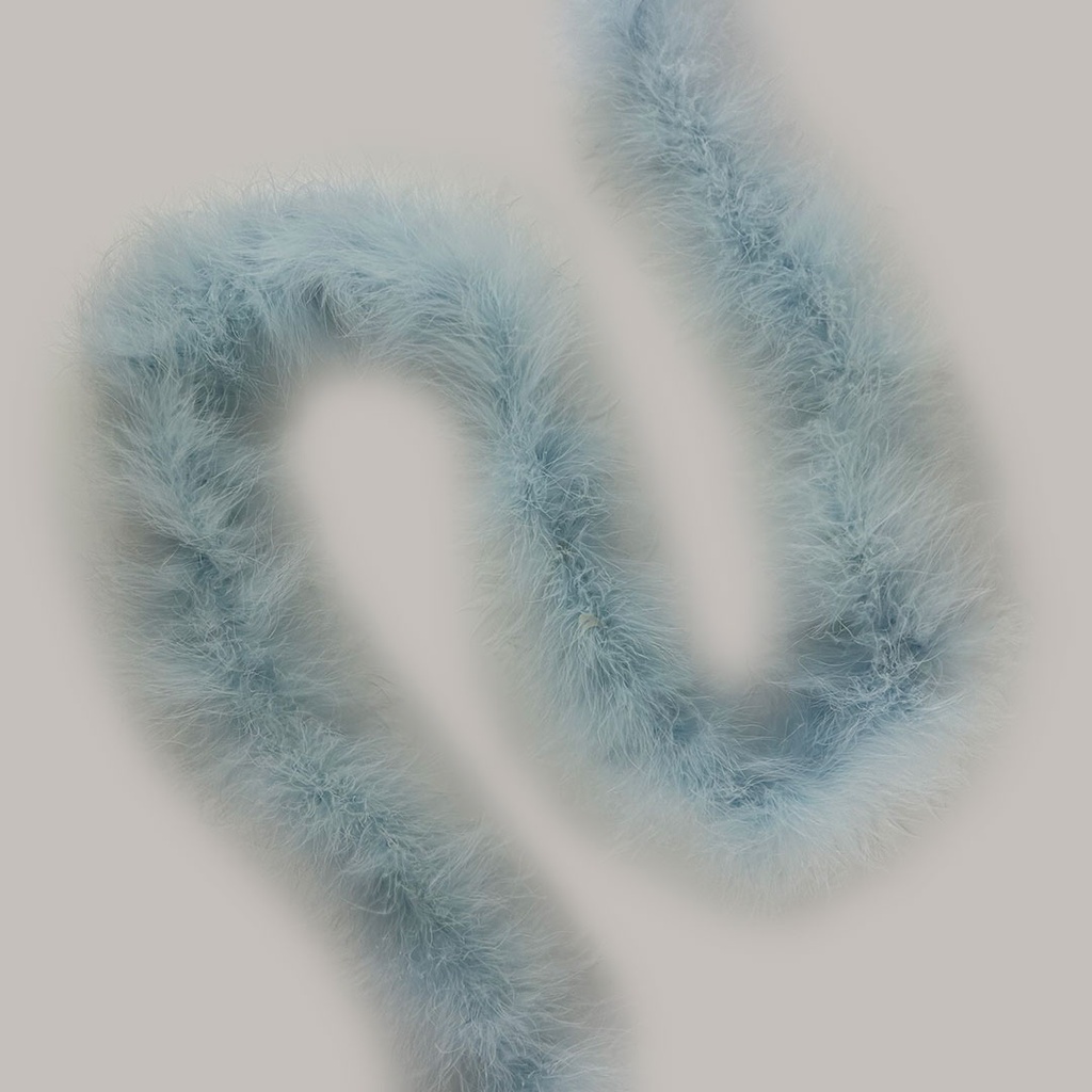 Marabou Feather Boa Heavy Weight 2yd --Light Blue