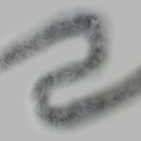 Marabou Feather Boa Heavy Weight 2yd --Silver