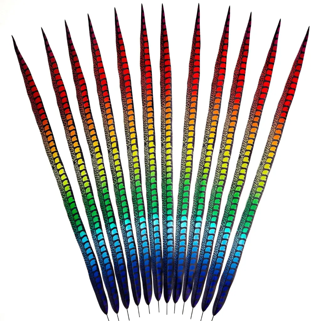 Faux Lady Amherst Tails 39 inch 1PC  --Gold/Kelly/Orange/Purple/Red/Royal