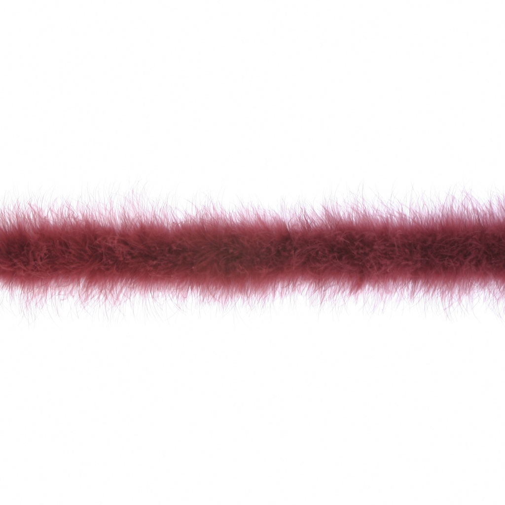 Marabou Feather Boa Heavy Weight 2yd --Burgundy