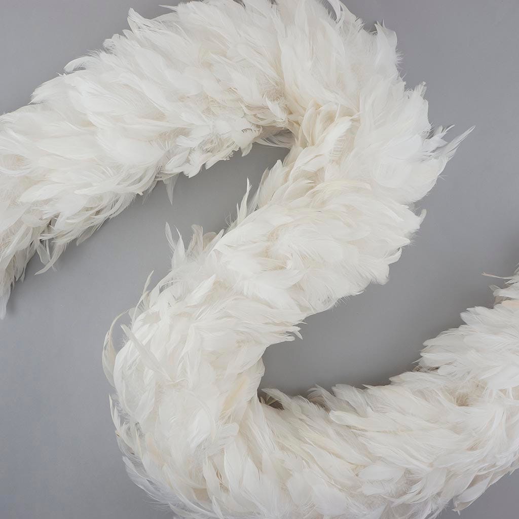 Schlappen Boa 6-7 inch Diameter   2yd --White