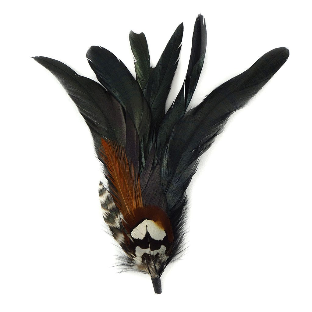 Hat Trim 4-5 inch   1PC PKG --Black/Natural