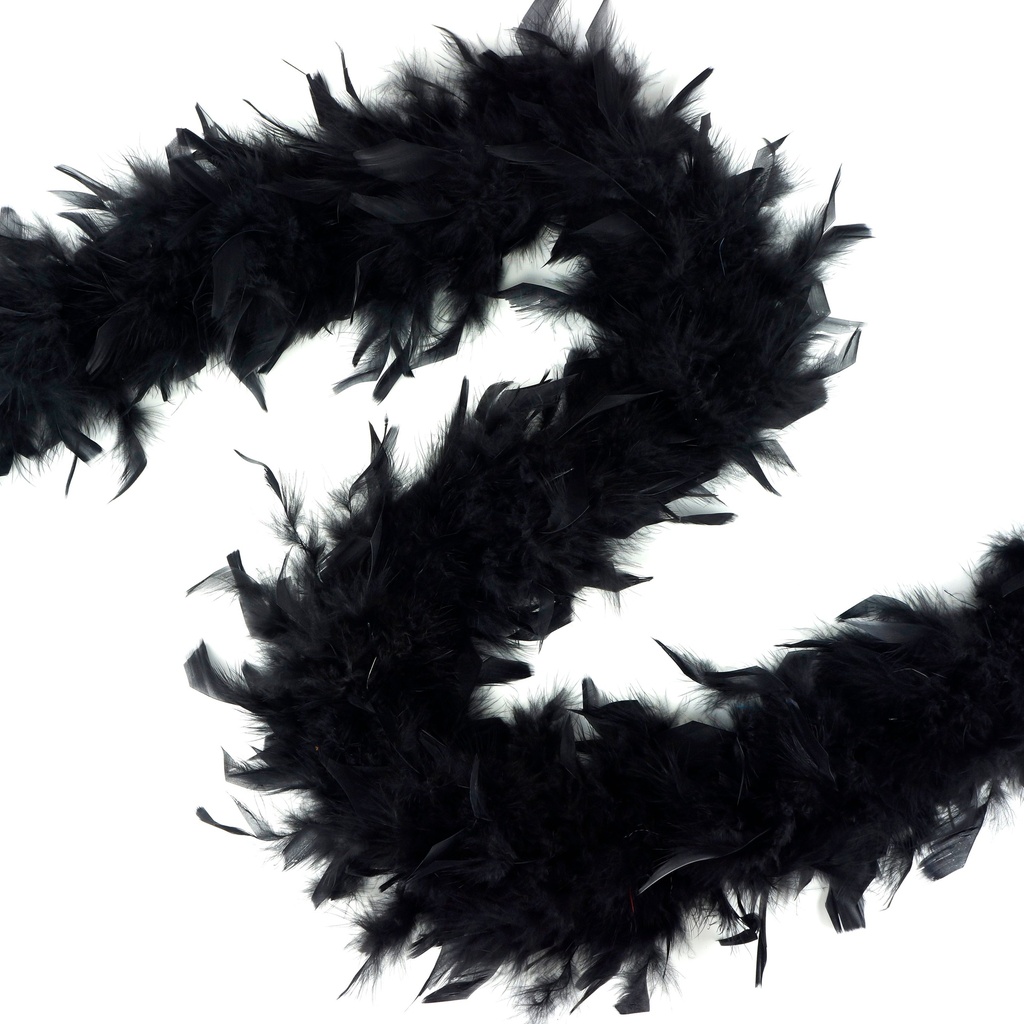 Chandelle Boa Medium Weight 2yd --Black
