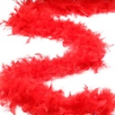 Chandelle Boa Medium Weight 2yd --Red