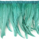 Rooster Coque Fringe With Bias 10-12 inch   1yd Bolt --Aquamarine