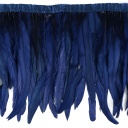 Rooster Coque Fringe With Bias 10-12 inch   1yd Bolt --Navy
