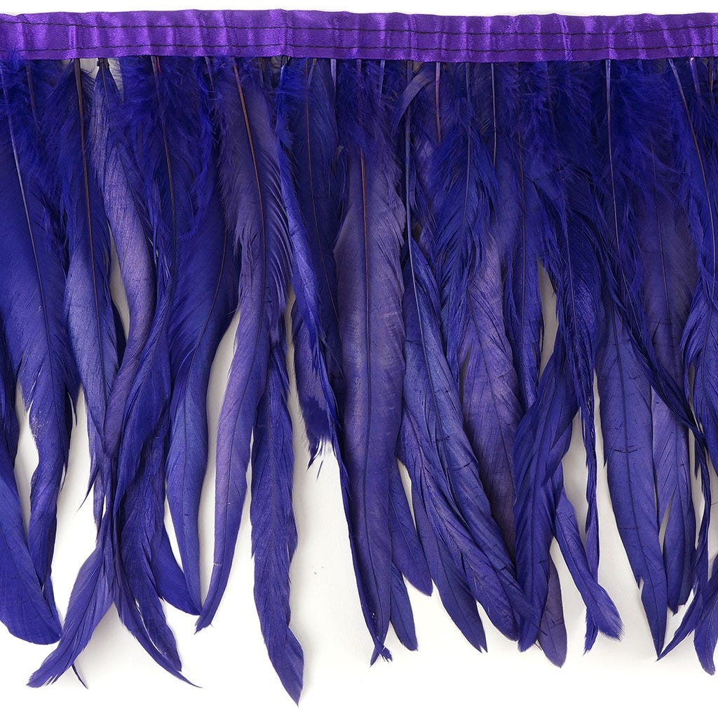 Rooster Coque Fringe With Bias 10-12 inch   1yd Bolt --Regal