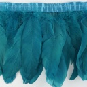 Goose Pallets Parried Fringe With Bias 6 inch   1yd Bolt --Aquamarine