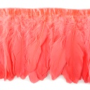 Goose Pallets Parried Fringe With Bias 6 inch   1yd Bolt --Coral