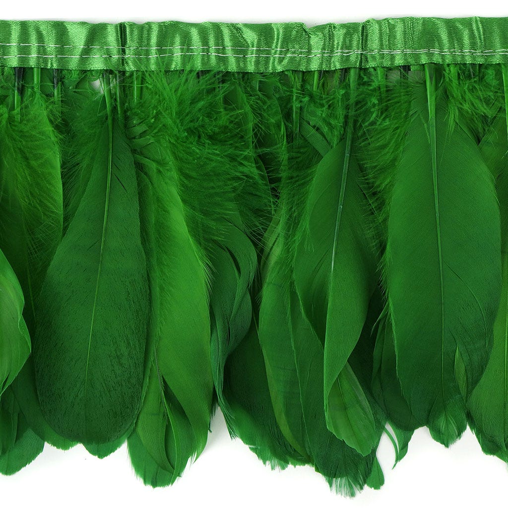 Goose Pallets Parried Fringe With Bias 6 inch   1yd Bolt --Kelly