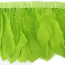Goose Pallets Parried Fringe With Bias 6 inch   1yd Bolt --Lime