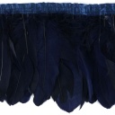 Goose Pallets Parried Fringe With Bias 6 inch   1yd Bolt --Navy