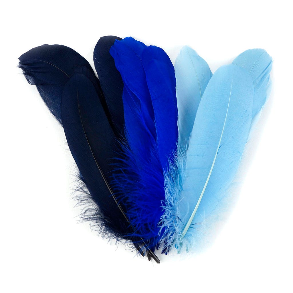Goose Pallet 6-8 inch   12PC PKG --Light Blue/Royal/Navy