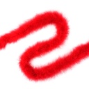 Marabou Feather Boa Heavy Weight 2yd --Red