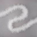 Marabou Feather Boa Heavy Weight 2yd --White