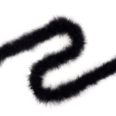 Marabou Boa Medium Weight   2yd --Black