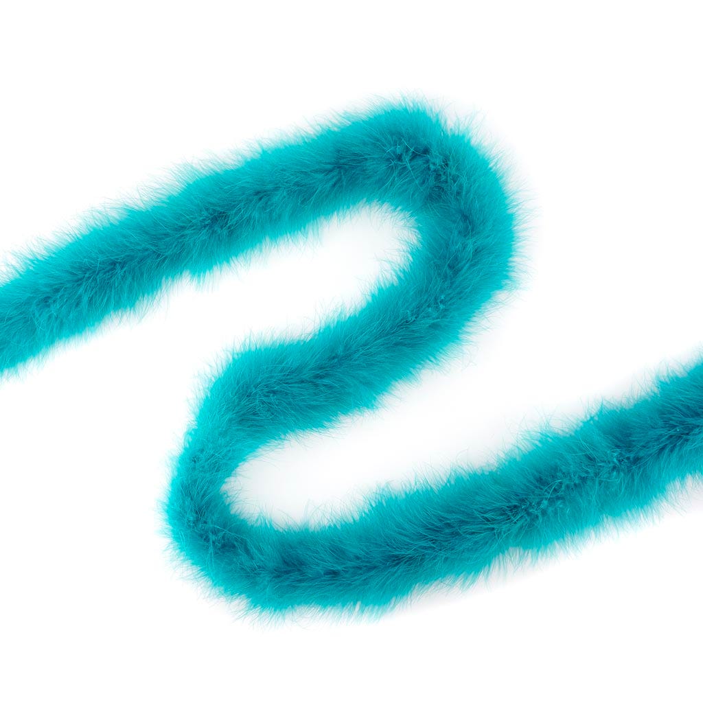 Marabou Boa Medium Weight   2yd --Dark Aqua