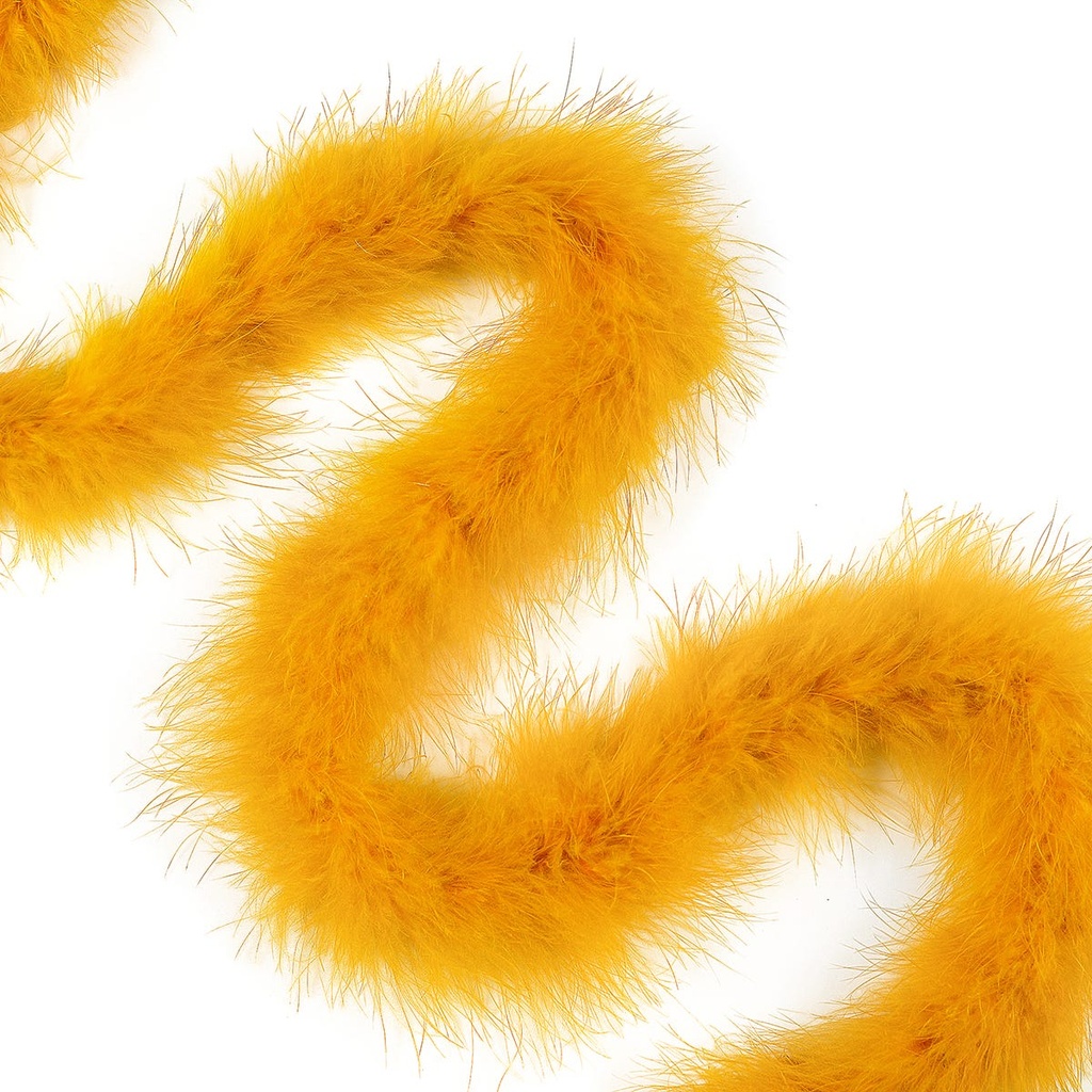 Marabou Boa Medium Weight   2yd --Marigold