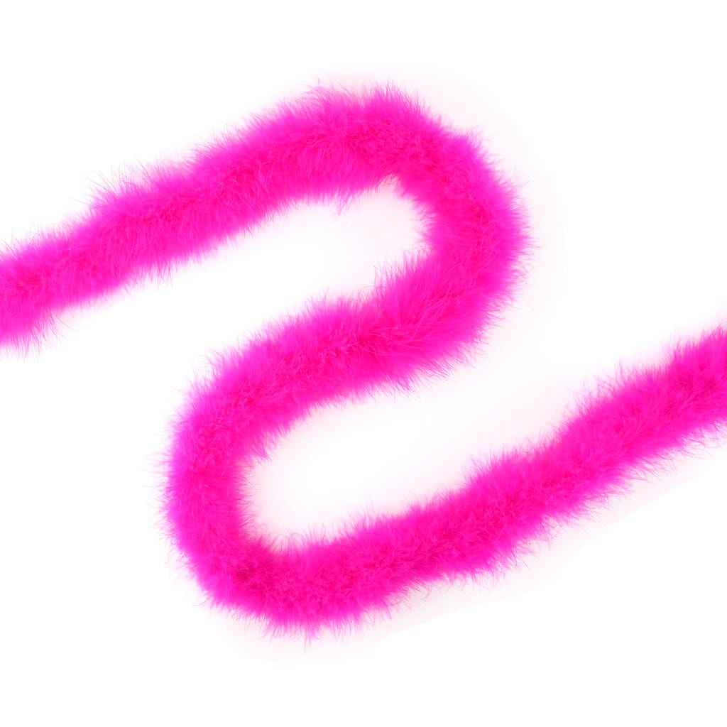 Marabou Boa Medium Weight   2yd --Shocking Pink