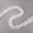 Marabou Boa Medium Weight   2yd --White