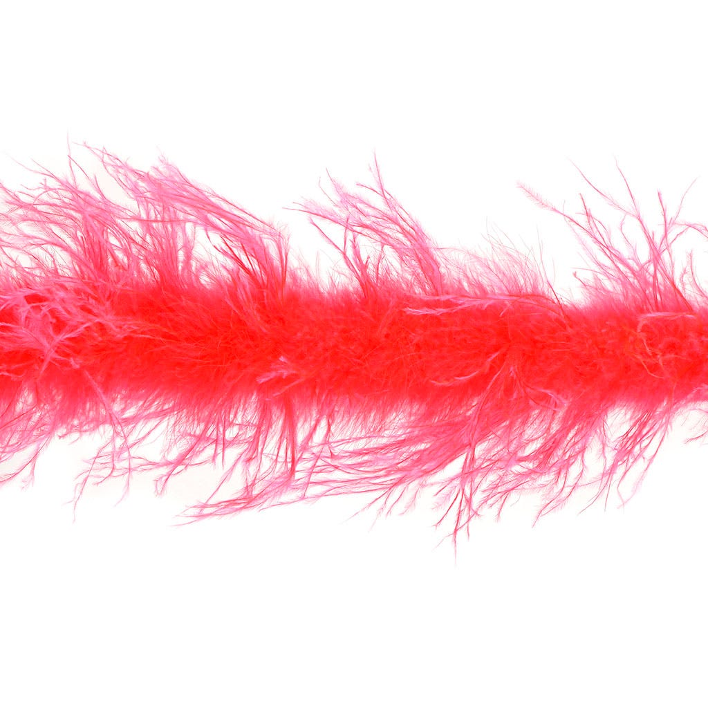 Ostrich Boa Two Ply 2yd --Coral