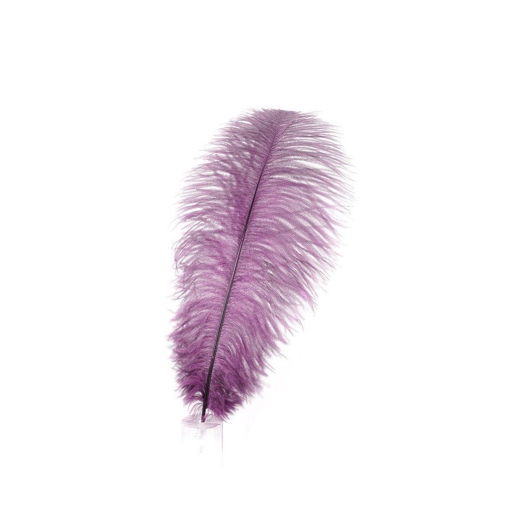 Ostrich Plumes Selected 17 inch & UP   1PC PKG --Amethyst