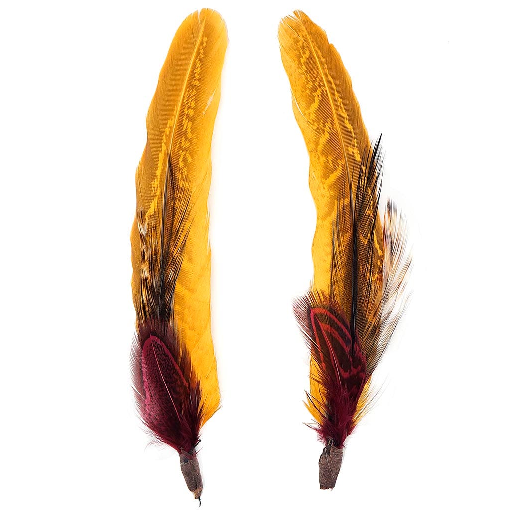Hat Trim 4-6 inch   2PC PKG --Black/Fig/Marigold/Natural