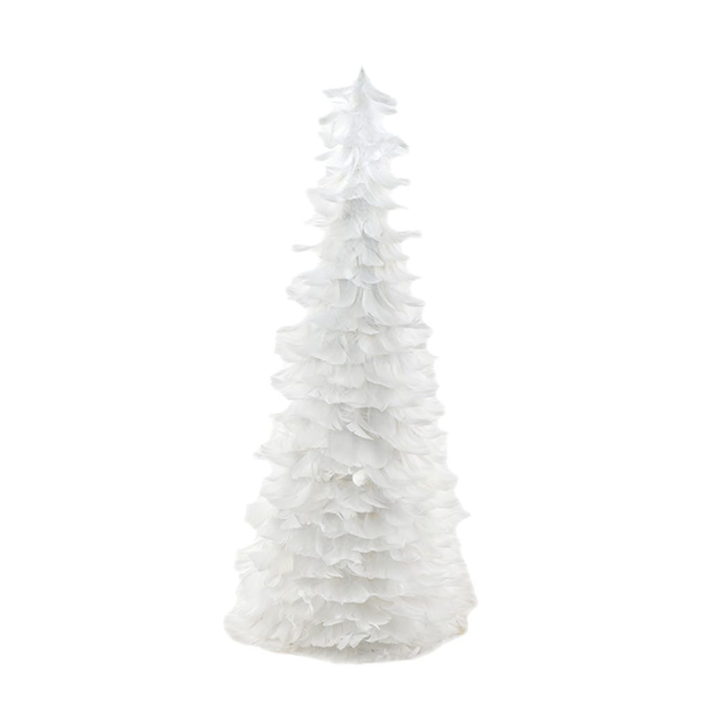 Feather Slip Cover Tree 24 inch --White