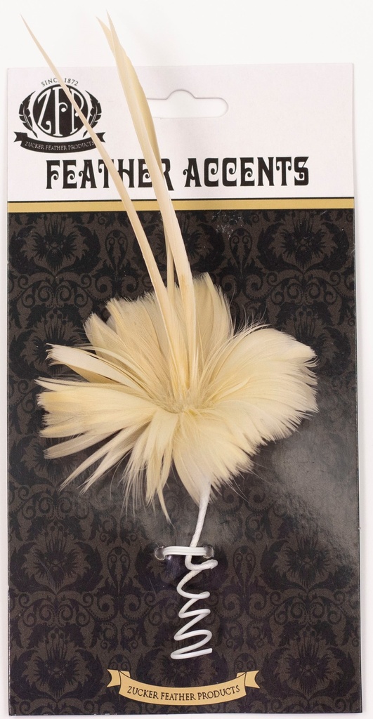 Goose Coquille/Biot Floral Pick 9 inch --Beige