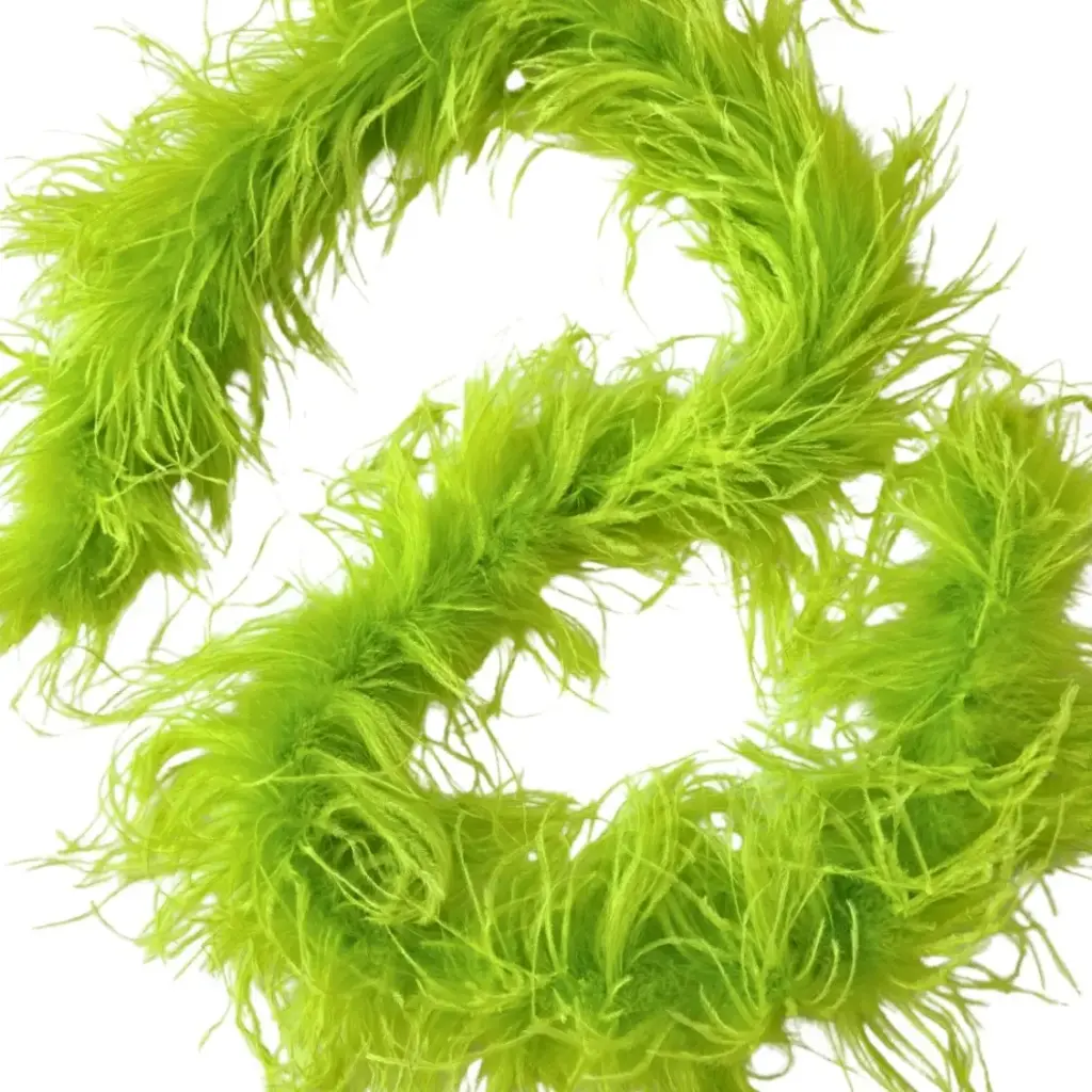 Ostrich Boa Two Ply 2yd --Lime