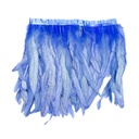 Rooster Coque Fringe With Bias 10-12 inch   1yd Bolt --Sky