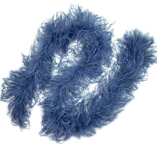 [5-TWOPLY--DEN] Ostrich Boa Two Ply 2yd --Denim