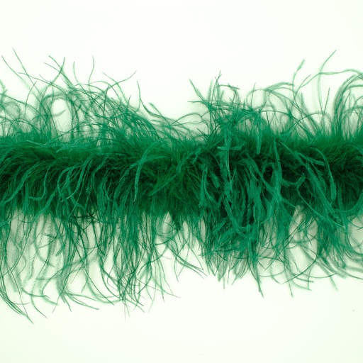 [5-TWOPLY--FGN] Ostrich Boa Two Ply 2yd --Forest Green