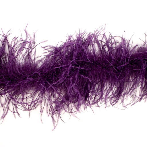 [5-TWOPLY--GP] Ostrich Boa Two Ply 2yd --Grape