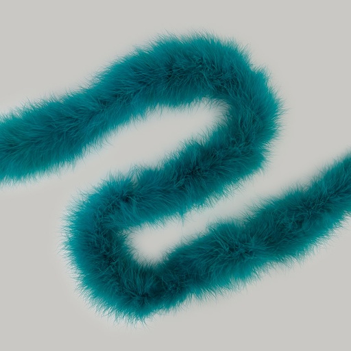 [5-5058--DKA] Marabou Feather Boa Heavy Weight 2yd --Dark Aqua