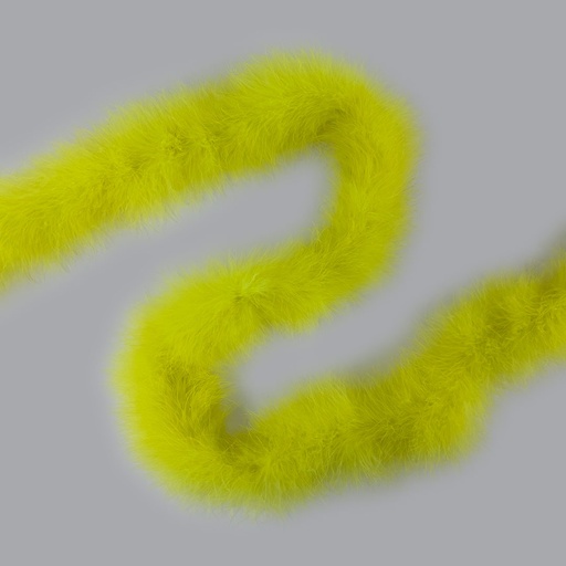 [5-5058--FY] Marabou Feather Boa Heavy Weight 2yd --Fluorescent Yellow