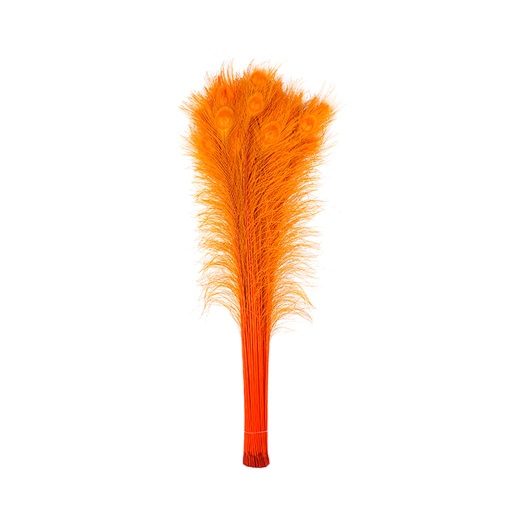 [P40B--O] Peacock Eyes Bleach Selected 25-40 inch --Orange