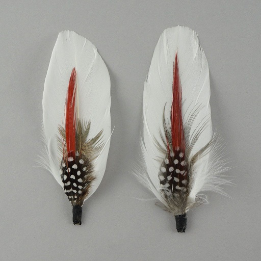 [BP5228--W-N] Hat Trim 4-5 inch   2PC PKG --White/Natural