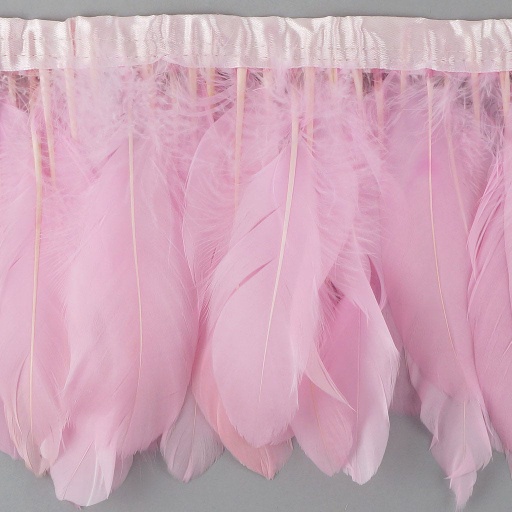 [FPP6--CP] Goose Pallets Parried Fringe With Bias 6 inch   1yd Bolt --Candy Pink