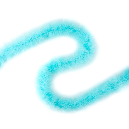 [5-5058--LT] Marabou Feather Boa Heavy Weight 2yd --Light Turquoise