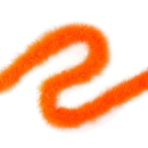 [5-5058--O] Marabou Feather Boa Heavy Weight 2yd --Orange