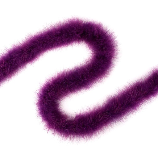 [5-5058--PU] Marabou Feather Boa Heavy Weight 2yd --Purple