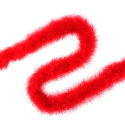 [5-5058--R] Marabou Feather Boa Heavy Weight 2yd --Red