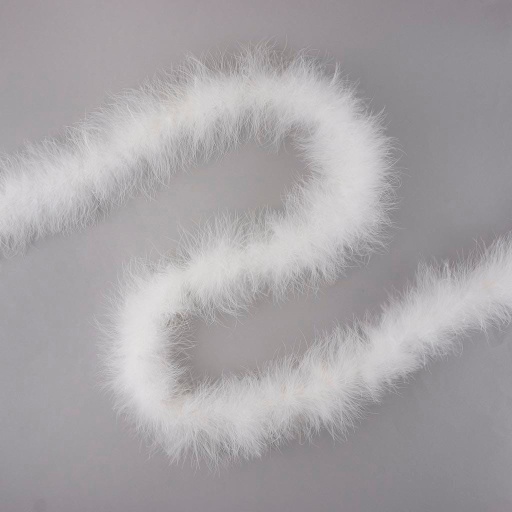 [5-5058--W] Marabou Feather Boa Heavy Weight 2yd --White