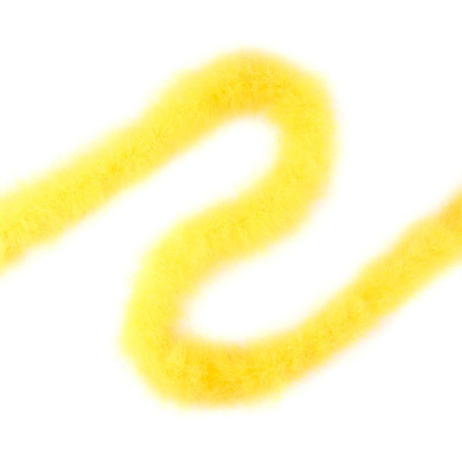 [5-5058--Y] Marabou Feather Boa Heavy Weight 2yd --Yellow
