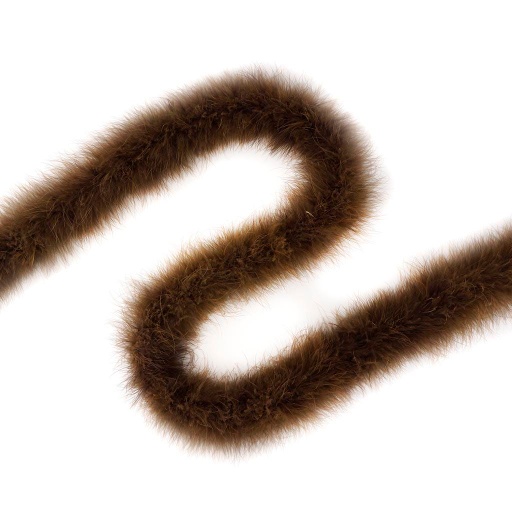 [5-H18--BN] Marabou Boa Medium Weight   2yd --Brown